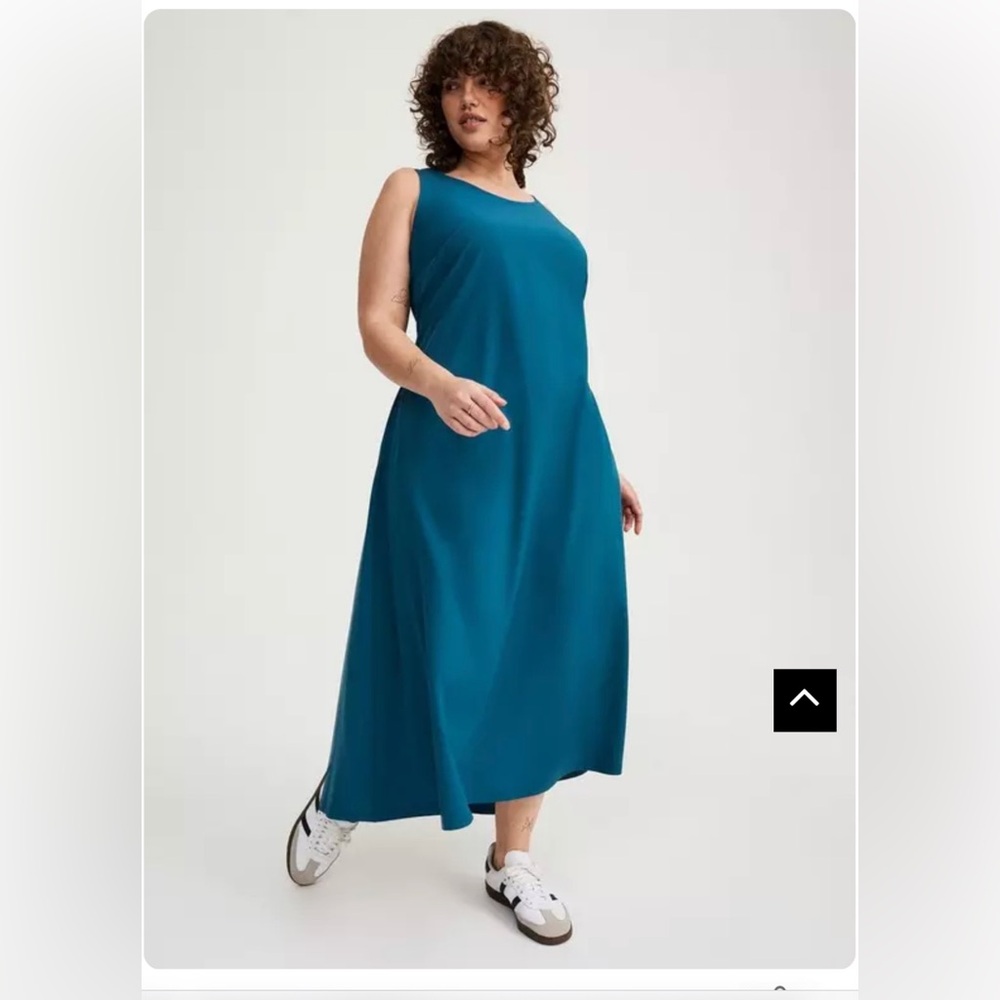NWT Torrid Elegant Teal Sleeveless Maxi Dress size 2X 🌹🌸🌺 BC BAG 04 - Picture 7 of 10